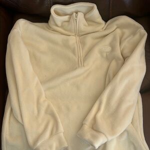 Cream Fleece Pullover